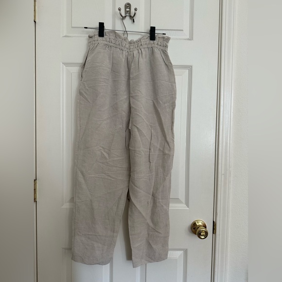 H&M Linen Blend Slim Fit Pants - Picture 2 of 3